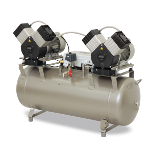 Компрессоры стоматологические c мембранным осушителем DK50 2x2V/110/M и DK50 2x2V/110 S/M